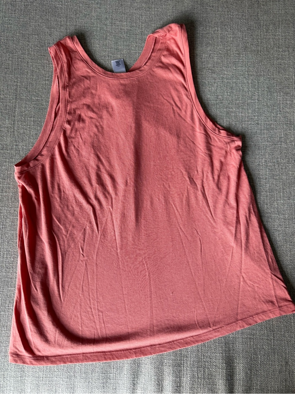 Classic Scoop-Neck Tank in Coral Pink